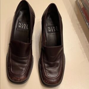 Nine West Women’s Rich Brown Leather Loafers